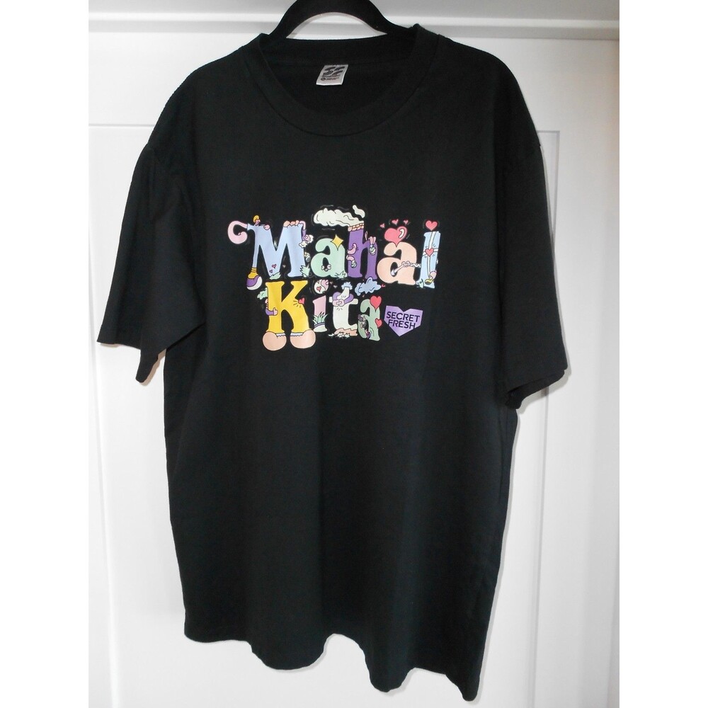 SECRET FRESH 100% Cotton 'Mahal Kita How Much?' Black T-Shirt Men's XL